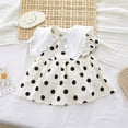 thumbnail image 4 of HBFAGFB Robes d'Été pour Fille 2024 Robe Mignonne à Manches Bouffantes avec Col à Revers Taille 73, 4 of 5