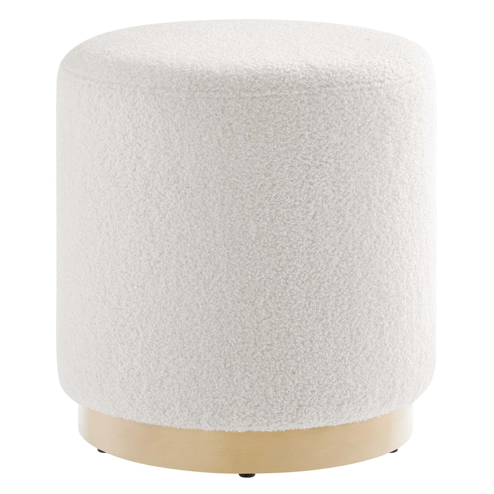 Tilden Ottoman in Ivory Natural