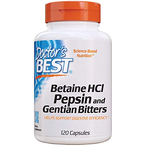 Doctor's Best Betaine HCI Pepsin & Gentian Bitters, Digestive Enzymes