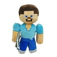 thumbnail image 1 of Jouets en Peluche Minecraft Steve Peluche Poupée Rembourrée Câline Collectionnable Jouet Doux Cadeau 30 cm, 1 of 2