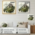 thumbnail image 4 of Designart "Enchanted Castle Sketch II" Castles Floater Framed Wall Art Prints, 4 of 5