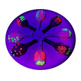 thumbnail image 2 of 12 inch fluorescent gas star black luminous proposal Party birthday decoration polka dot high transparent balloon suit - style：Transparent Love；, 2 of 3