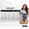 thumbnail image 5 of Salouo Cute Animal Couple for Women's Short Sleeve Bodysuit,Sexy Bodysuits One Piece Round Neck Bodysuit Shapewear Tummy Control-Large, 5 of 7