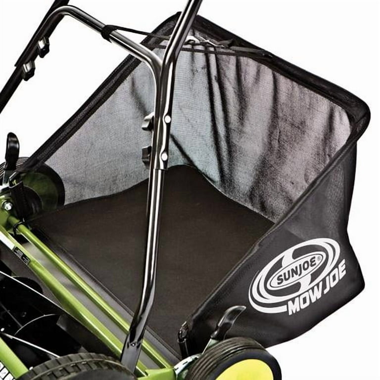Sun Joe Manual Push Reel Lawn Mower with Grass Catcher, Adjustable