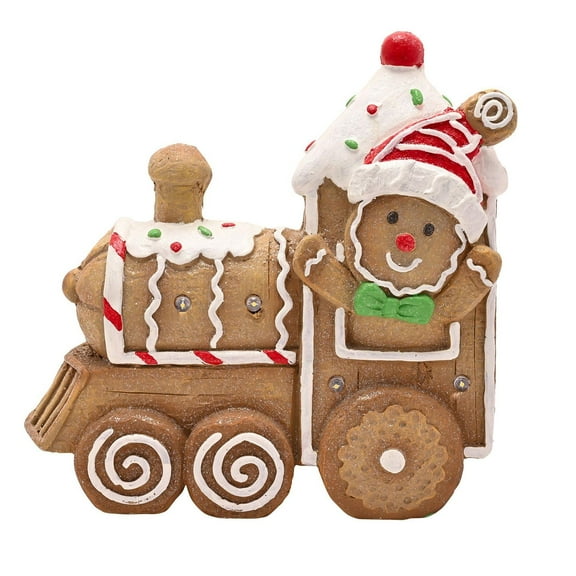 Santa & Friends LED Gingerbread Train - 32cm