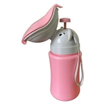 Outdoor Travel Urinal Car Toilet Mobile Toilet Children'S Urinal Urine Collector Pink Female, Portable Baby Child Potty Urinal Emergency Toilet for Camping Car Travel and Kid