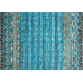 thumbnail image 1 of Ahgly Company Machine Washable Indoor Rectangle Contemporary Marble Blue Area Rugs, 5' x 8', 1 of 7