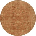 thumbnail image 1 of Ahgly Company Indoor Round Traditional Orange Red Persian Area Rugs, 4' Round, 1 of 6