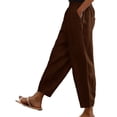 thumbnail image 1 of Pantalones jogger de cintura alta con estampado de calabazas para mujer - Pantalones deportivos ajustados con bolsillos, 1 of 5
