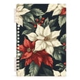 thumbnail image 7 of FORMRS 1-Subject Spiral Notebook 8" x 5" College Ruled 60 Refillable Sheet A5 Hard Cover, 2 Pack, White Christmas Leaves, 7 of 7