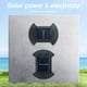 thumbnail image 5 of Lámpara de pared con espejo de 8 LED con energía solar que emite luz hacia arriba y hacia abajo, para exteriores, patio, decoración de jardín, lámpara de pared para jardín, 5 of 9