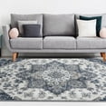 thumbnail image 2 of Luxe Weavers Stain Resistant Oriental Distressed Ivory 5x7 Area Rug, 2 of 7