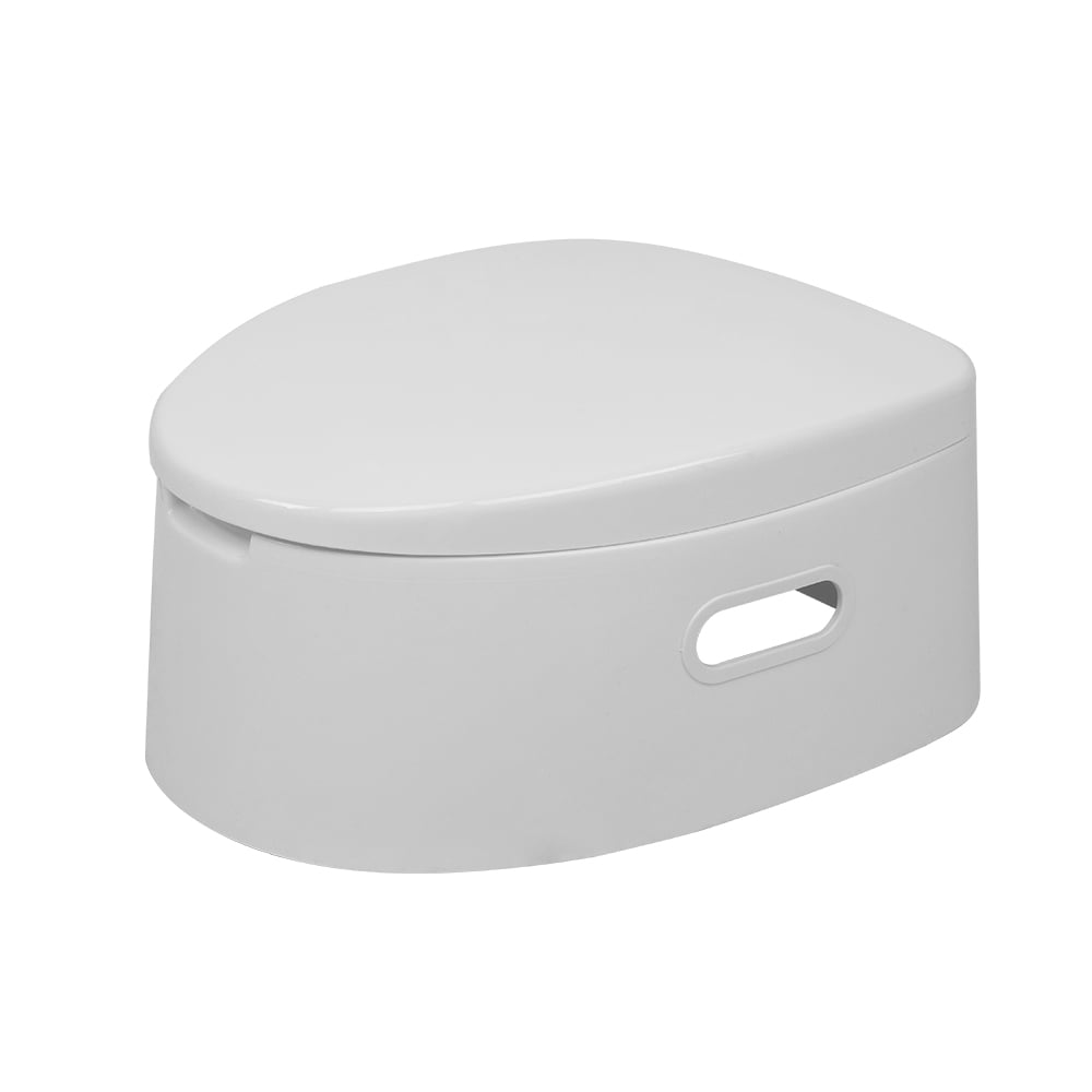 Portable Toilet with Non-slip insert Grey