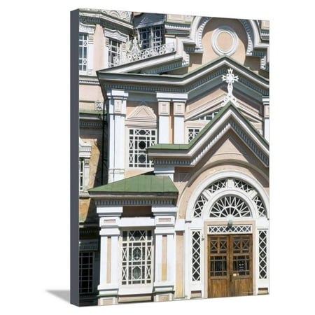 Zenkov Cathedral, Built of Wood Without Nails, Almaty (Alma Ata), Kazakhstan, Central Asia Stretched Canvas Print Wall Art By (Best Way To Hang Curtains Without Nails)