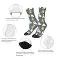 thumbnail image 3 of Honeii Cartoon Bulldog 1 Print Children's Colorful Socks,Unisex Kids and Toddlers' Cushioned Sock,Kids Athletic Crew Socks,for Everyday Wear and Sports, 3 of 5