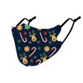 thumbnail image 1 of Mascarilla Navideña Tal Mascarilla Tela Lavable Reutilizable Y Ajustable Tela Protectora Niños(alces navideños), 1 of 2
