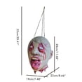 thumbnail image 2 of Cabeza De Zombi De Halloween Horror Colgando Cabeza Cortada Para Accesorios De Fiesta De Casas Embrujadas Monstrate HA037376-00, 2 of 6