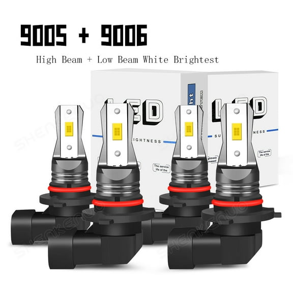 For Chevy Express 1500 2500 3500 LED Headlight High Low Beam Bulbs 9005 9006 Kit 6000K