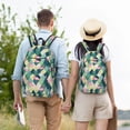 thumbnail image 6 of Lsque Flamingo Pattern Canvas Daypack, Durable Backpack, High-quality Versatile Backpack,Vintage Compact Backpack-Medium, 6 of 6
