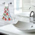 thumbnail image 5 of Yayeee Kitchen Hanging Hand Towels Set of 2 with Loop Bathroom Absorbent Tie Towel, Vibrant Strawberries, 5 of 7