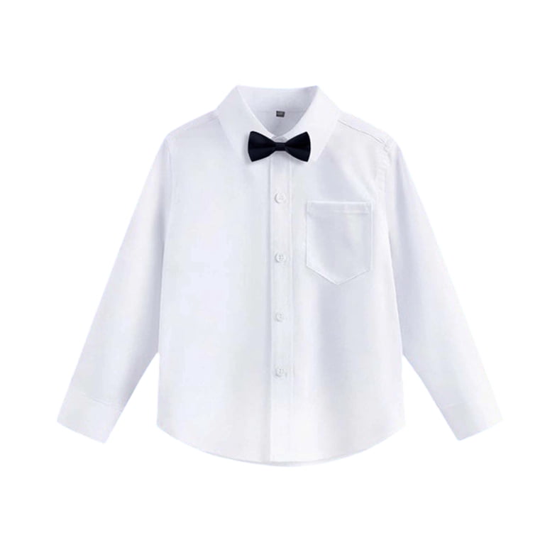 Girls Button Down Shirts Graduation Shirt Boys Black Dress Shirt Uniform  Shirts 5-6 Years - Walmart.com