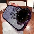 thumbnail image 1 of Funda de teléfono con soporte de cámara de astronauta brillante para iPhone 14, 13, 12, 11 Pro Max, XR, 14 Plus, soporte de lente Invisible, cubierta suave chapada Fivean unisex, 1 of 2