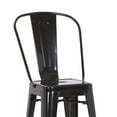 thumbnail image 3 of Metal Frame Dining Chair with Vertical Slat, Set of 2, Black, 3 of 5