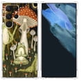 thumbnail image 1 of Yoga Frog Mushroom Plant Case for Samsung Galaxy S22 Ultra,Aesthetic Art Design Pattern Soft TPU Bumper Case Cover, 1 of 5