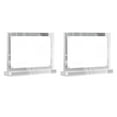 thumbnail image 1 of 4pcs Acrylique Transparent Photo Cadre Affiche Magnétique Stand Peut Se Tenir, 1 of 5