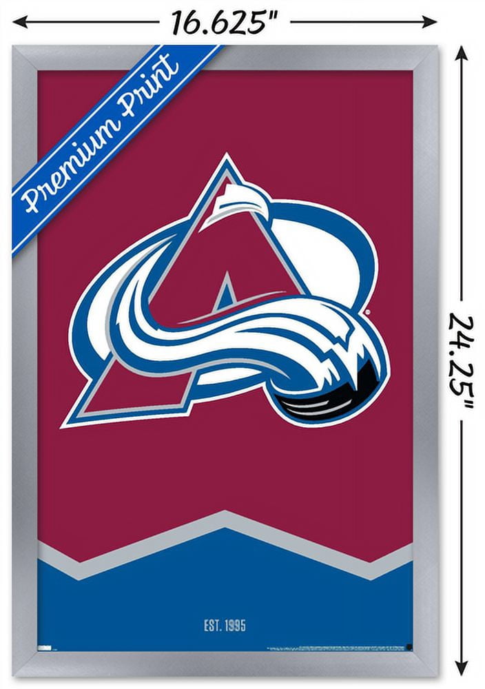 NHL Colorado Avalanche - Logo 21 Wall Poster, 14.725" x 22.375", Framed