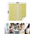 thumbnail image 4 of Yellow Beige Striped Cloth Napkins Set of 6 Reusable Dinner Napkins, Modern Farmhouse Retro Lines Cocktail Napkin Washable Table Napkins for Wedding/Holiday Party/Baby Shower 20"x20", 4 of 7