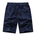 thumbnail image 5 of HAPIMO Mens Trends Swim Trunks Zip Pocket Elastic Drawstring Bathing Suits Holiday Beach Pants Summer Swimwear Board Shorts Corrugated Print Trousers Blue XXXL, 5 of 9