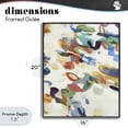 thumbnail image 4 of Stupell Industries Contemporary Multihued Expressive Abstract Black Framed Giclee Art, 16 x 20, by Lisa Ridgers, 4 of 8