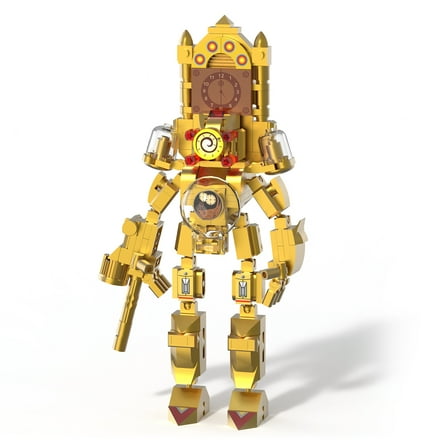 Skibidi Toilet Titan Clockman Building Sets, Clock Man Multiverse Merch Toys Figures Kit, Birthday Toy Gifts for Funny Short Video Fans Kids Boys or Girls Age 6 .(204PCS)