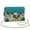 Flower Print, variant on Pzuqiu Aztec Tribal Crossbody Bags Leather Women Craftsmanship Trendy Women Crossbody Bag with Chain Strap Versatile Minimalist Fashion for Daily Use and Travel