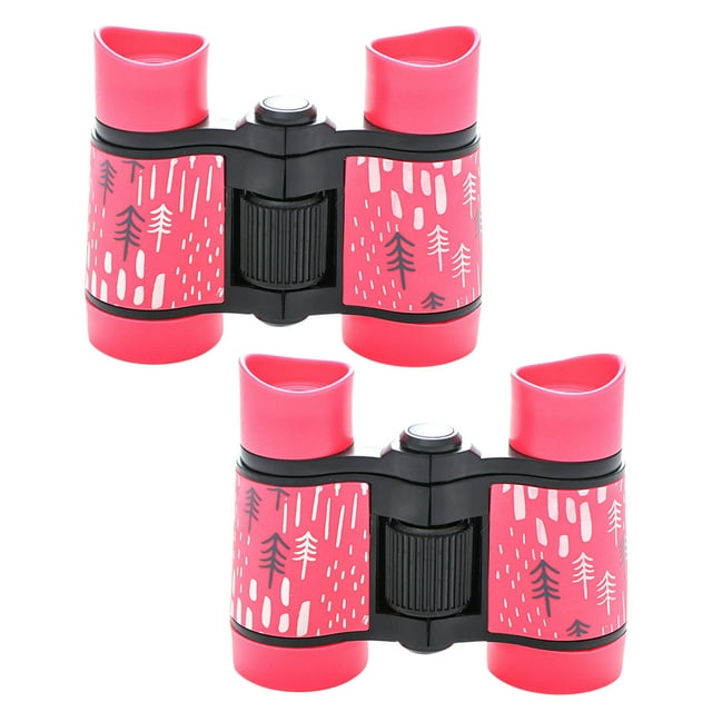 WIFKLSIIPG Lot de 2 Jumelles pour Enfants Cadeaux pour Garçons Filles 4x30 Haute Résolution Jumelles Compactes Jouets Antichoc Pliables Jouet Télescope pour Observation des Oiseaux
