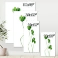 thumbnail image 3 of Field Green Plant Detail Clover 16 in x 40 in Painting Canvas Art Print, by Designart, 3 of 4