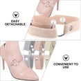 thumbnail image 4 of Cordones De Tacones Altos Para Mujer, Cordones De Tacones De Banda Elástica, Cordones De Moda Sin Corbata, Hebilla De Cordones Perezosos 1 Par Advancent AP006295-01, 4 of 6