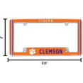 thumbnail image 2 of Clemson Tiger's Chrome Metal License Plate Frame, 2 of 5