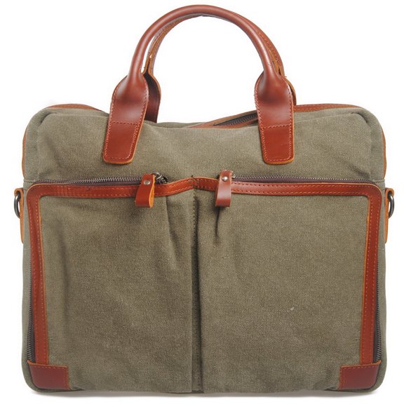 *Clearance* Vagarant Traveler Casual Style Cotton Canvas Large Messenger Laptop Bag C47.MG