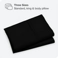 thumbnail image 2 of The Great American Store King Pillow Cases Solid Black - 8 Pack - Envelope Closure - Soft Brushed Microfiber Fabric - Shrinkage and Fade Resistant Pillow Cases King Size 20 X 40 Inches, 2 of 4