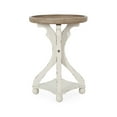 thumbnail image 7 of Noble House Miyanna Fir Wood Accent Table, Distressed White, Natural, 7 of 7