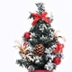 thumbnail image 4 of Árbol de Navidad artificial en miniatura, decoración, modelo de árbol de Navidad, regalos para decoración (20cm, rojo B y dorado B), 2 uds., 4 of 5