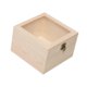 thumbnail image 3 of Caja de madera para guardar flores, caja de recuerdos, caja de madera para suministros de fiesta, boda tapa de cristal 18x18x12cm, 3 of 9