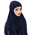 thumbnail image 3 of Bangcool Headwrap Scarf Solid Color: Chiffon Long Head Wrap African Head Scarf for Ladies, 3 of 4
