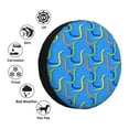 thumbnail image 4 of Naloa Colorful Snake PVC Leather Spare Tire Wheel Cover for Car Truck SUV Camper Trailer Universal Fit many size14 inch, 4 of 6
