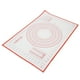 thumbnail image 3 of Esterilla de silicona reutilizable para hornear, esterilla para amasar, esterilla para repostería con medidas para masa de tarta, pizza, galletas, color rojo, 3 of 15