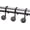 Modern Black, variant on PETGLE Shower Curtain Hooks White Shower Curtain Rings, Heavy Duty Metal Modern Decorative Shower Curtain Hooks Rust Proof Smooth Glide Shower Hooks for Shower Curtain, Shower Rod Hook, 12Pcs