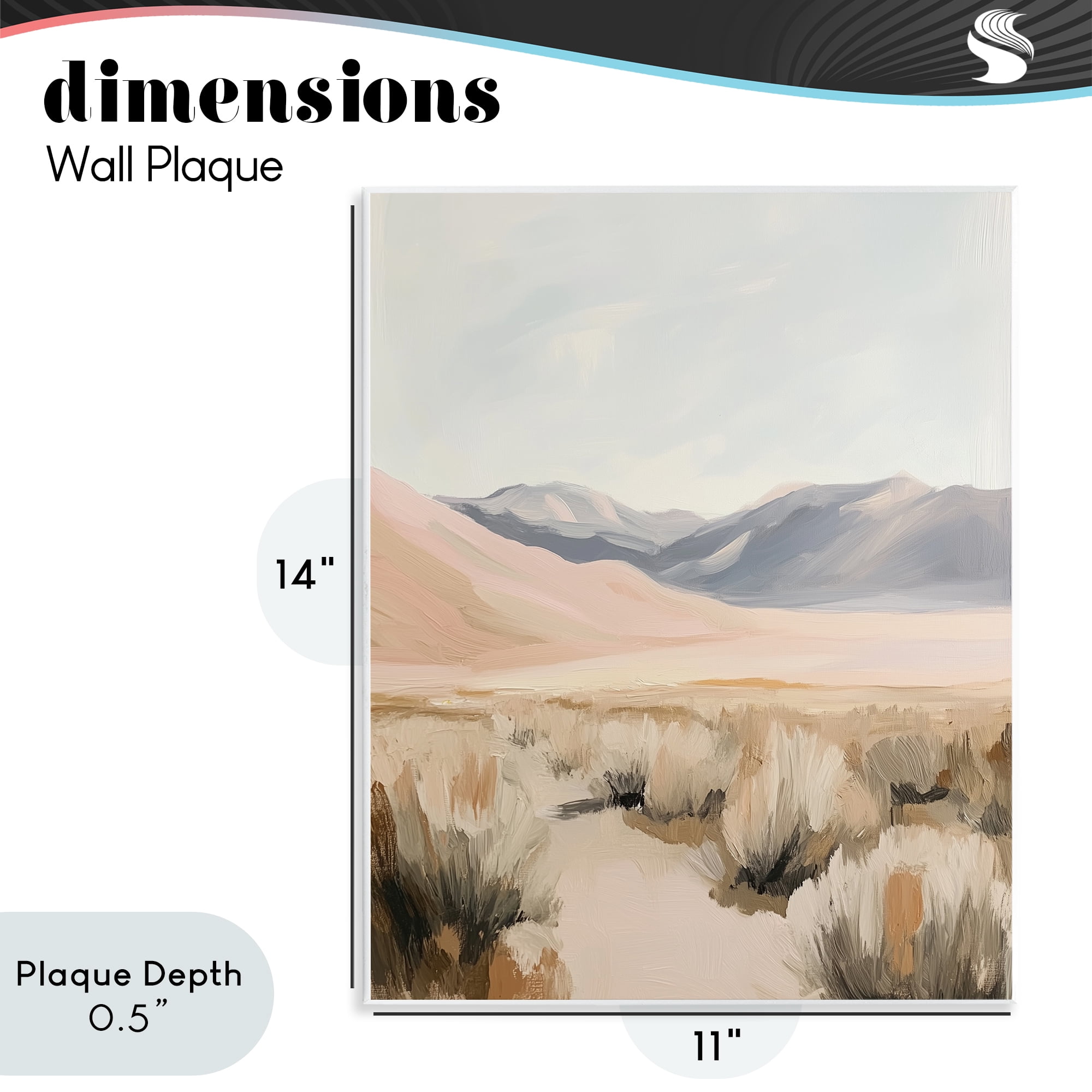Stupell Industries Pastel Desert Solitude Wall Plaque Art, design by Heidi Kuntz