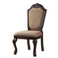 thumbnail image 2 of Miekor Furniture Chateau De Ville Fabric & Espresso Finish Side Chair (Set of 2) 17363, 2 of 7